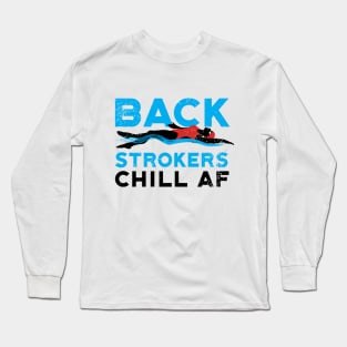 Womens Backstroke Chilled AF Swim Long Sleeve T-Shirt